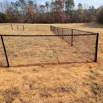a fence in a field